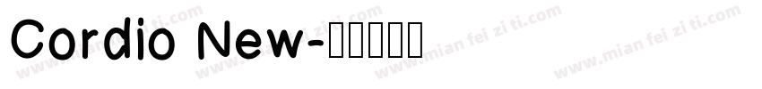 Cordio New字体转换